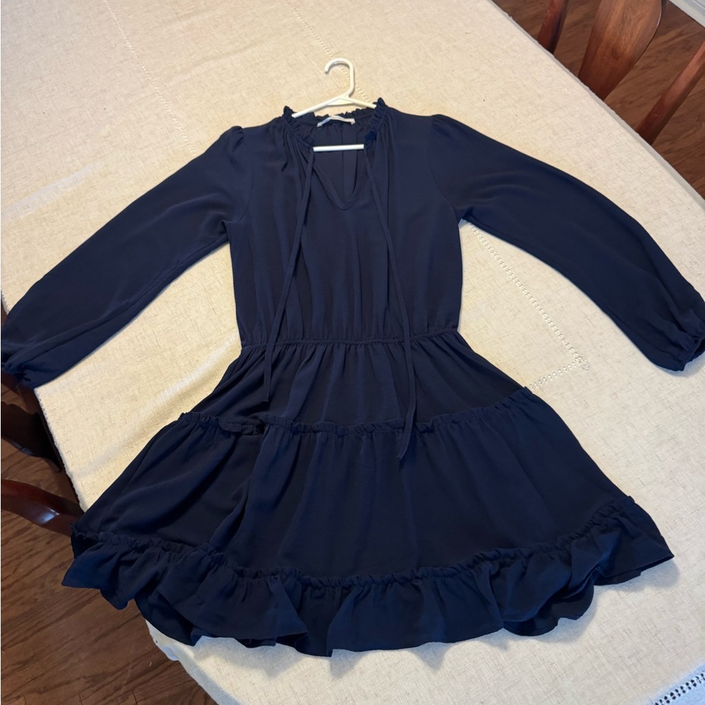 Elegant Navy Blue Dress - impeccable pig